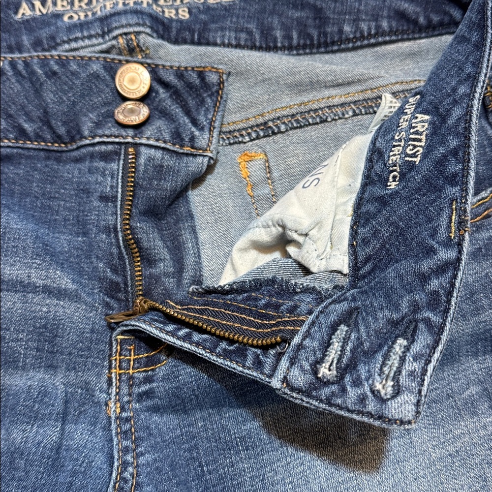American Eagle Outfitters Artist Women's Classic Blue Boot Cut Jeans - Picture 5 of 10